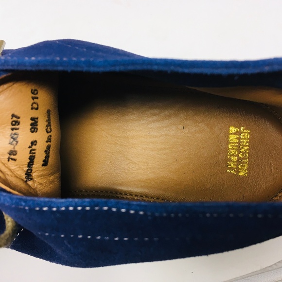 Johnston & Murphy blue suede chukka Hayden 9 EUC - Picture 7 of 7